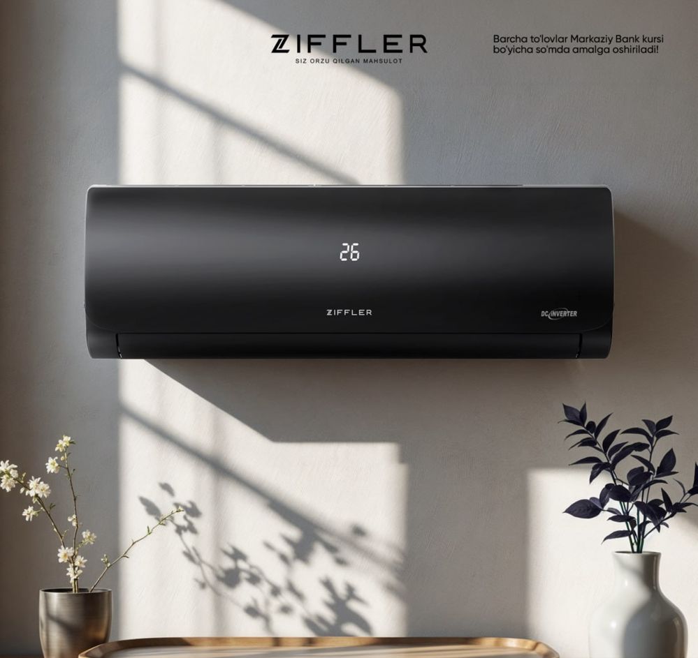 кондиционер Ziffler 12 Dc inverter (135v) низкий цена, Доставка Бонус