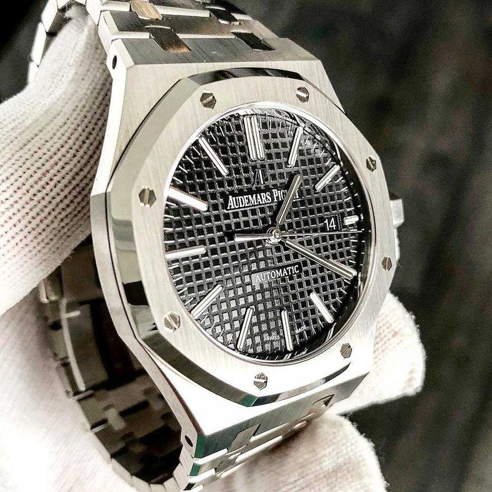 audemars piguet royal oak silver black