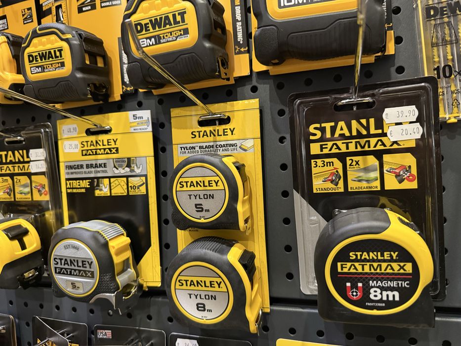 Ролетка 3м/5м/8м/10м - DeWALT , Stanley FatMax , Makita , Milwaukee