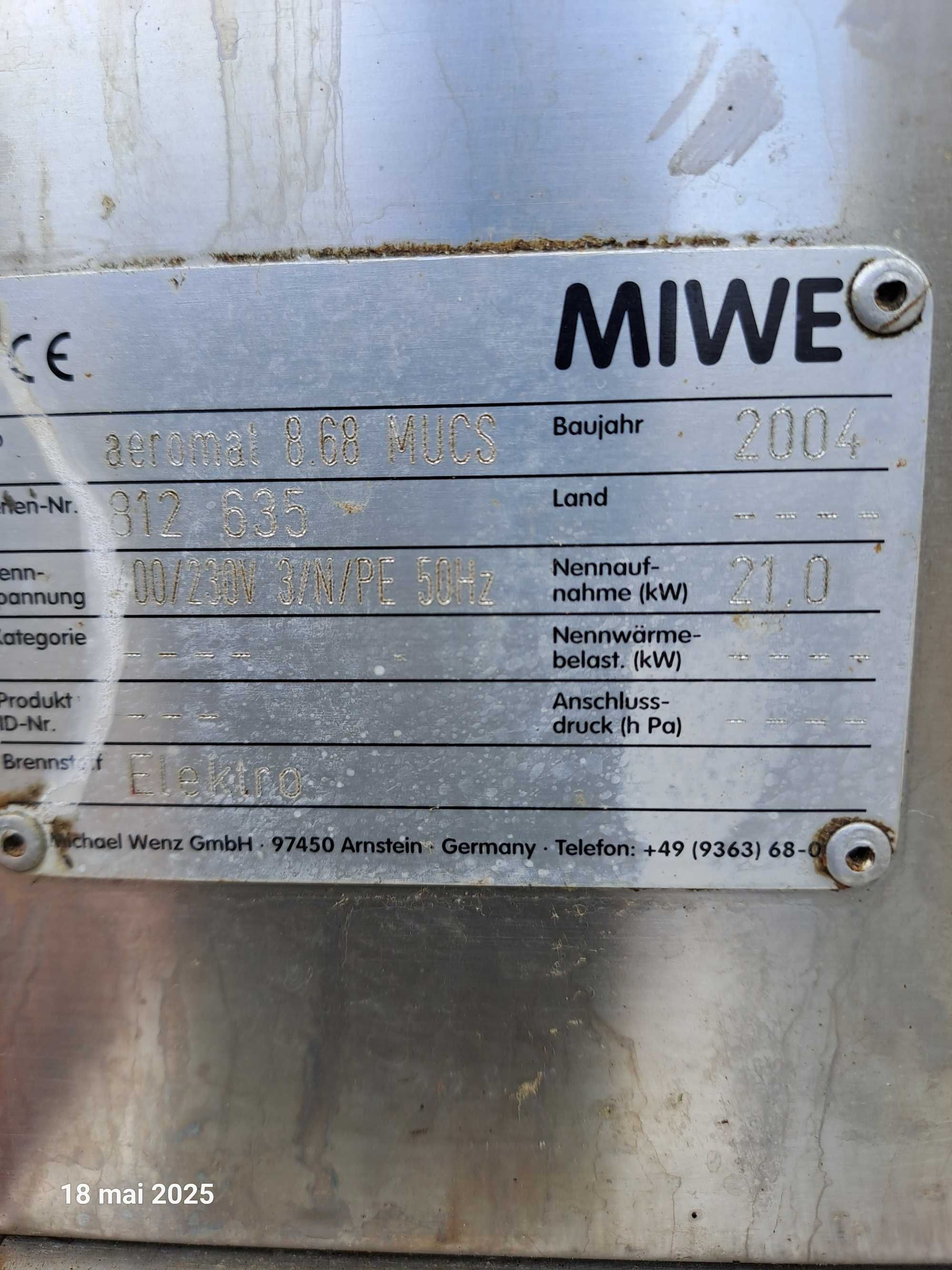 Cuptor electric paine, patiserie Miwe