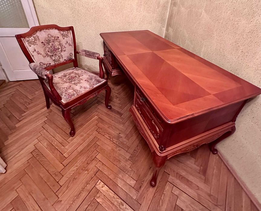 Set birou + scaun cu brate stil baroc