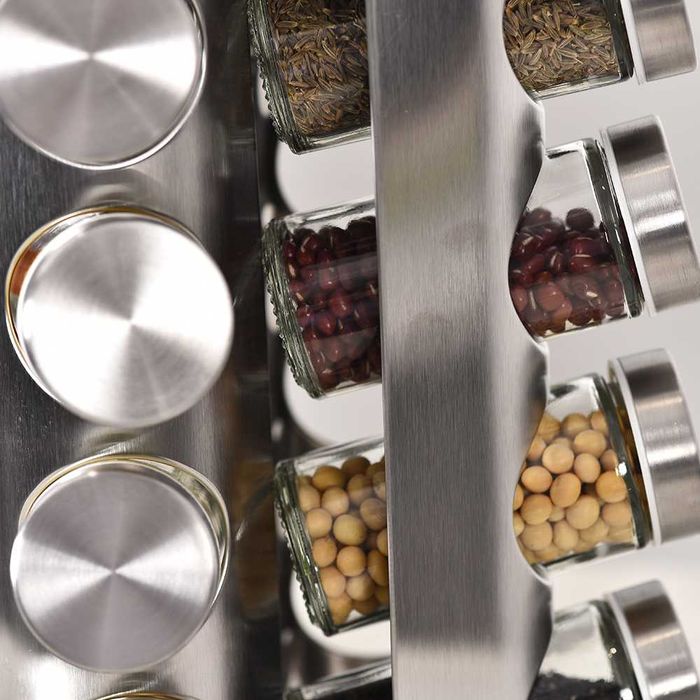 Въртящ се органайзер за подправки/ Поставка за 20 стъклени бурканчета