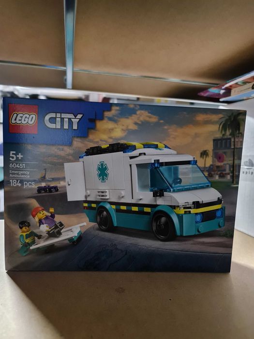 LEGO City - Ambulanta de urgente 60451, 184 piese, NOU, Sigilat