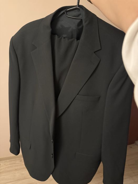 Тъмно зелен мъжки костюм от 3 части Daniel Gianni L-XL