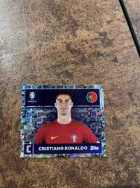 Topps Euro 2024 Cristiano Ronaldo sticker topps foil.