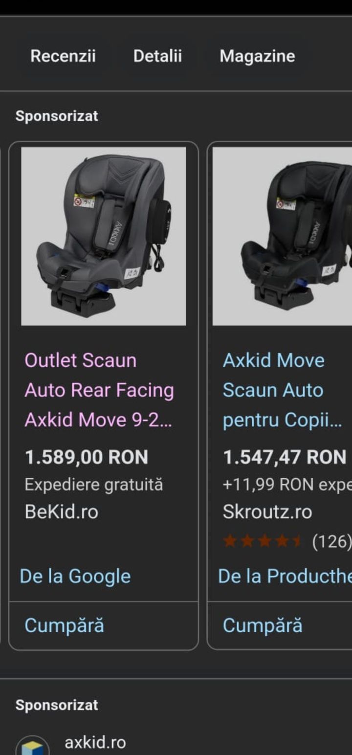 Scaun auto copii 9-25kg