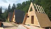 Cabane de tip A  și case de lemn