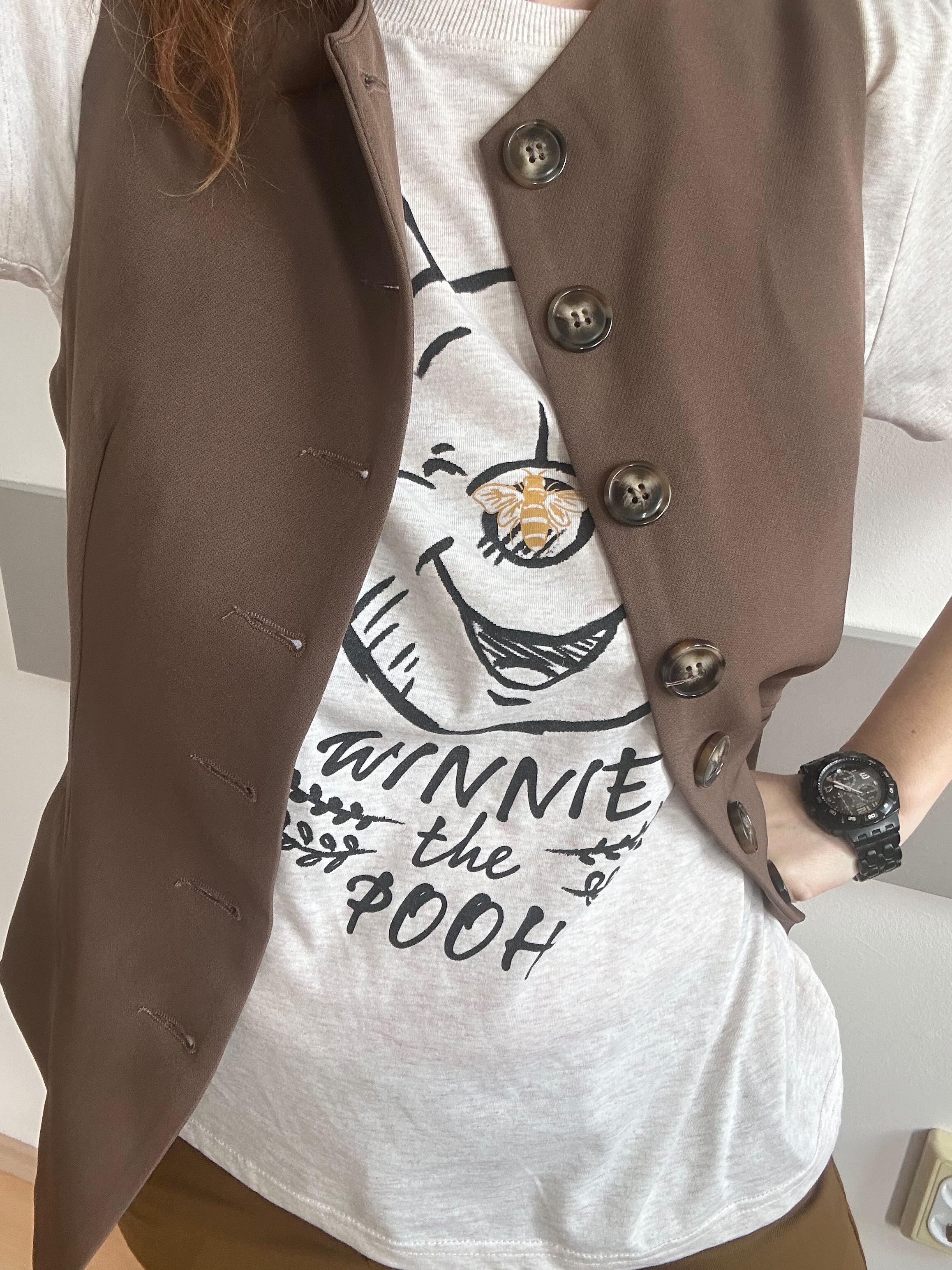 Сет панталон Closed & tshirt Winnie he Pooh и сако каре M/L размер