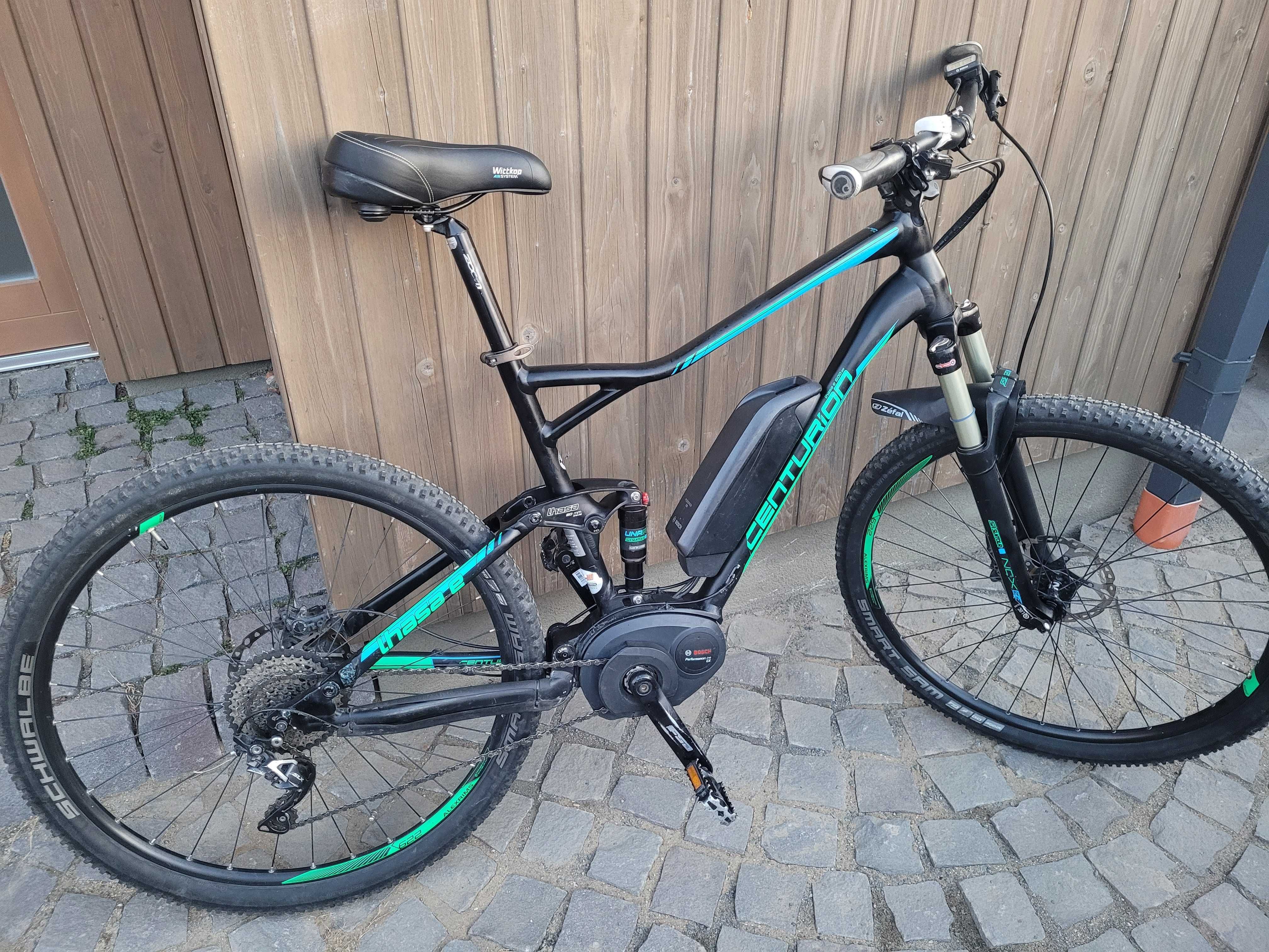 Bicicleta electrica Centurion full suspension 29, 2baterii total 900Wh