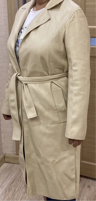Тренч из эко кожи