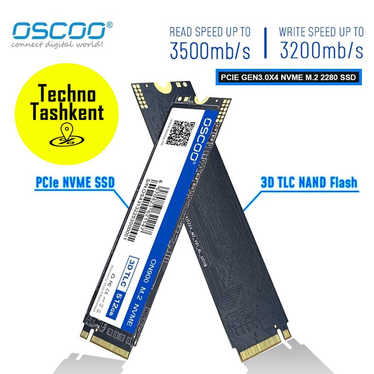 Твердотельный диск Oscoo SSD M2 3500Мб/с 128 GB, SSD жесткий диск M.2