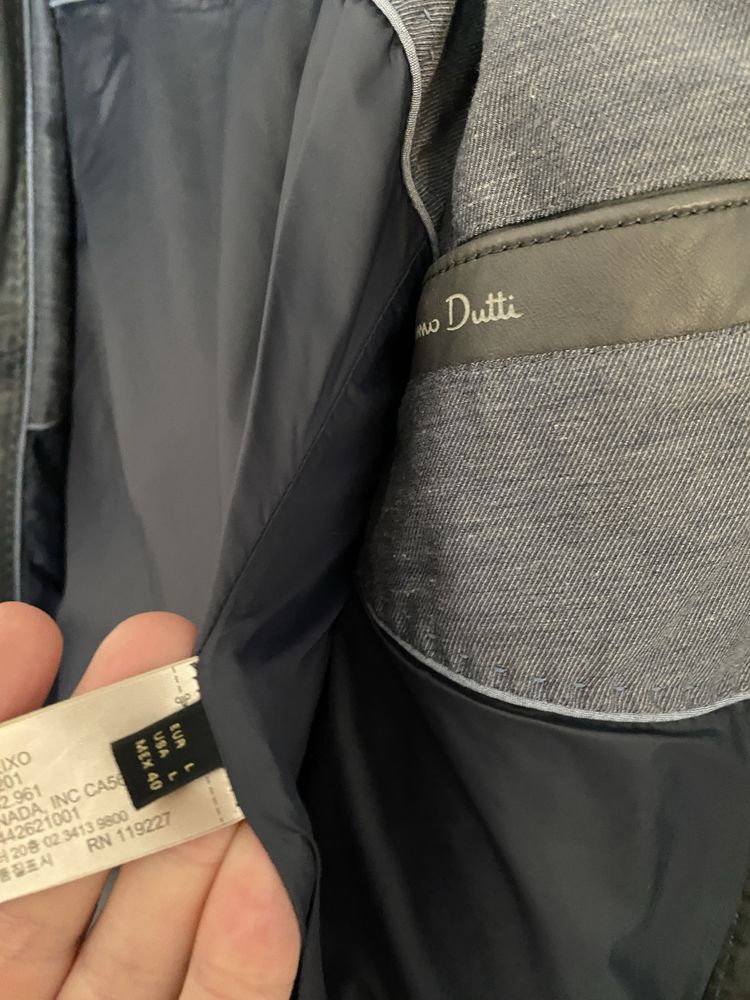 geaca piele Massimo Dutti