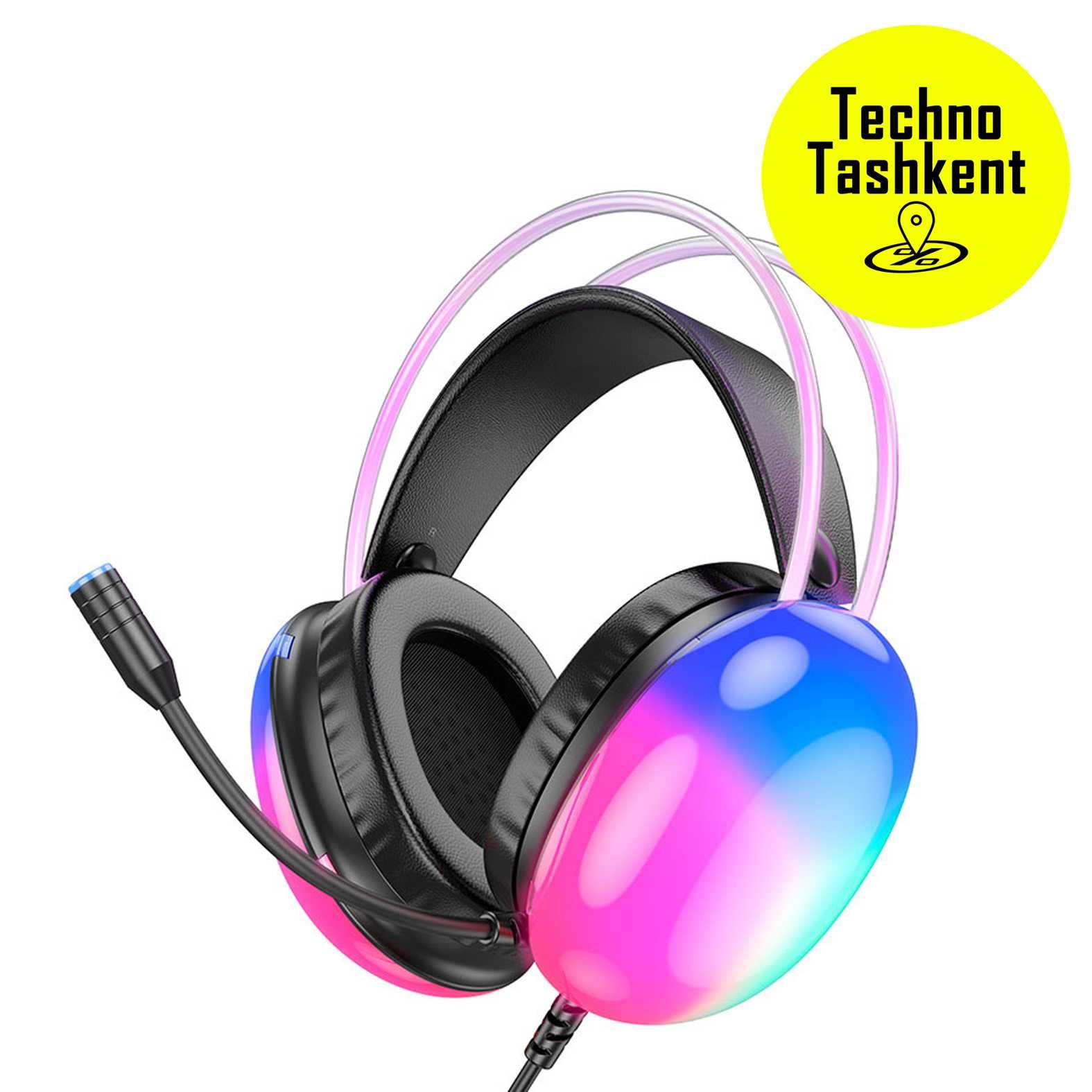 Проводные игровые наушники 7.1 sound Hoco W109 plus (Dostavka Bor)