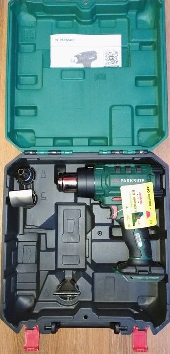 Suflantă cu aer cald cu acumulator 20 V Parkside, 550 grade,Nou!