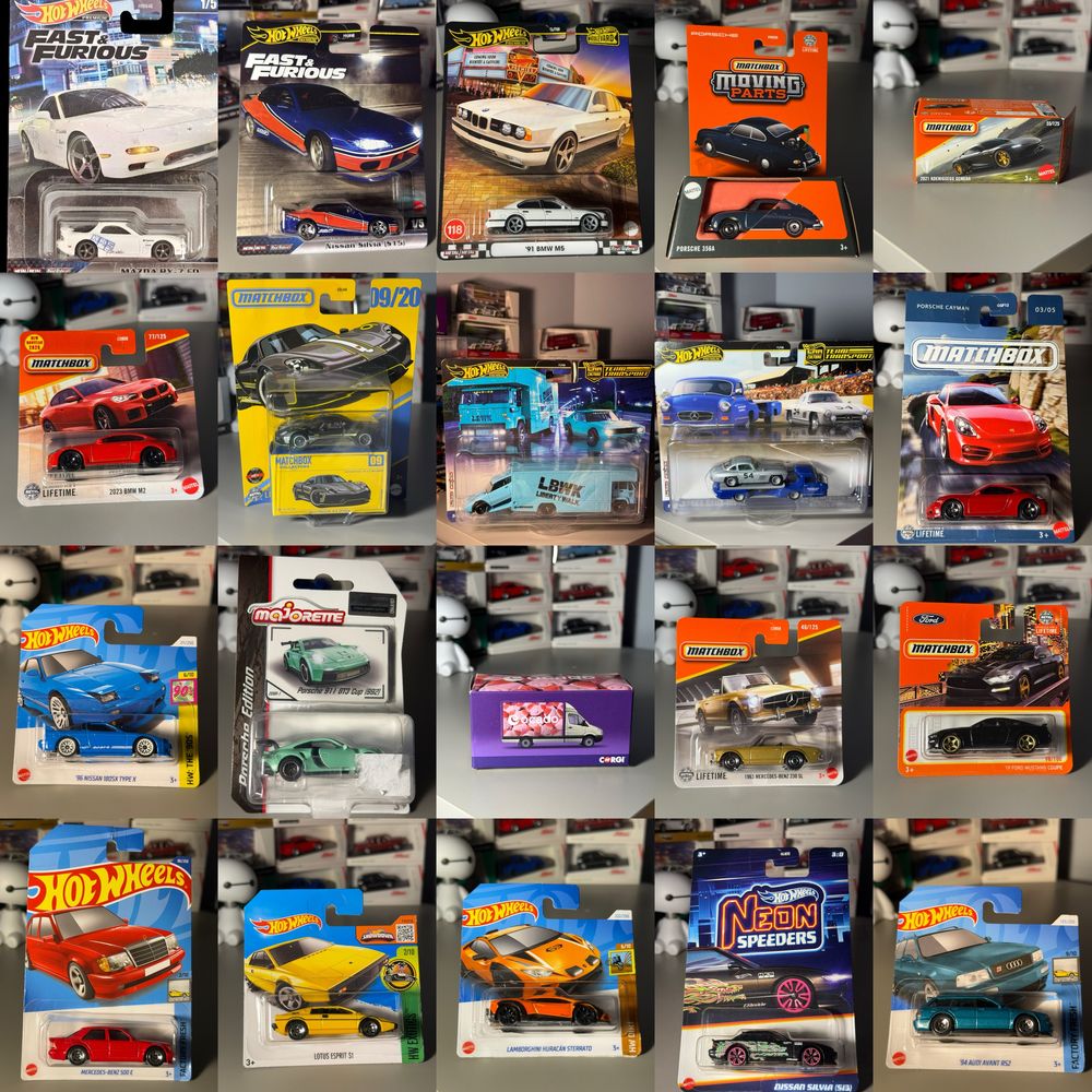 Hot Wheels, Matchbox, Majorette, Norev, Tomica