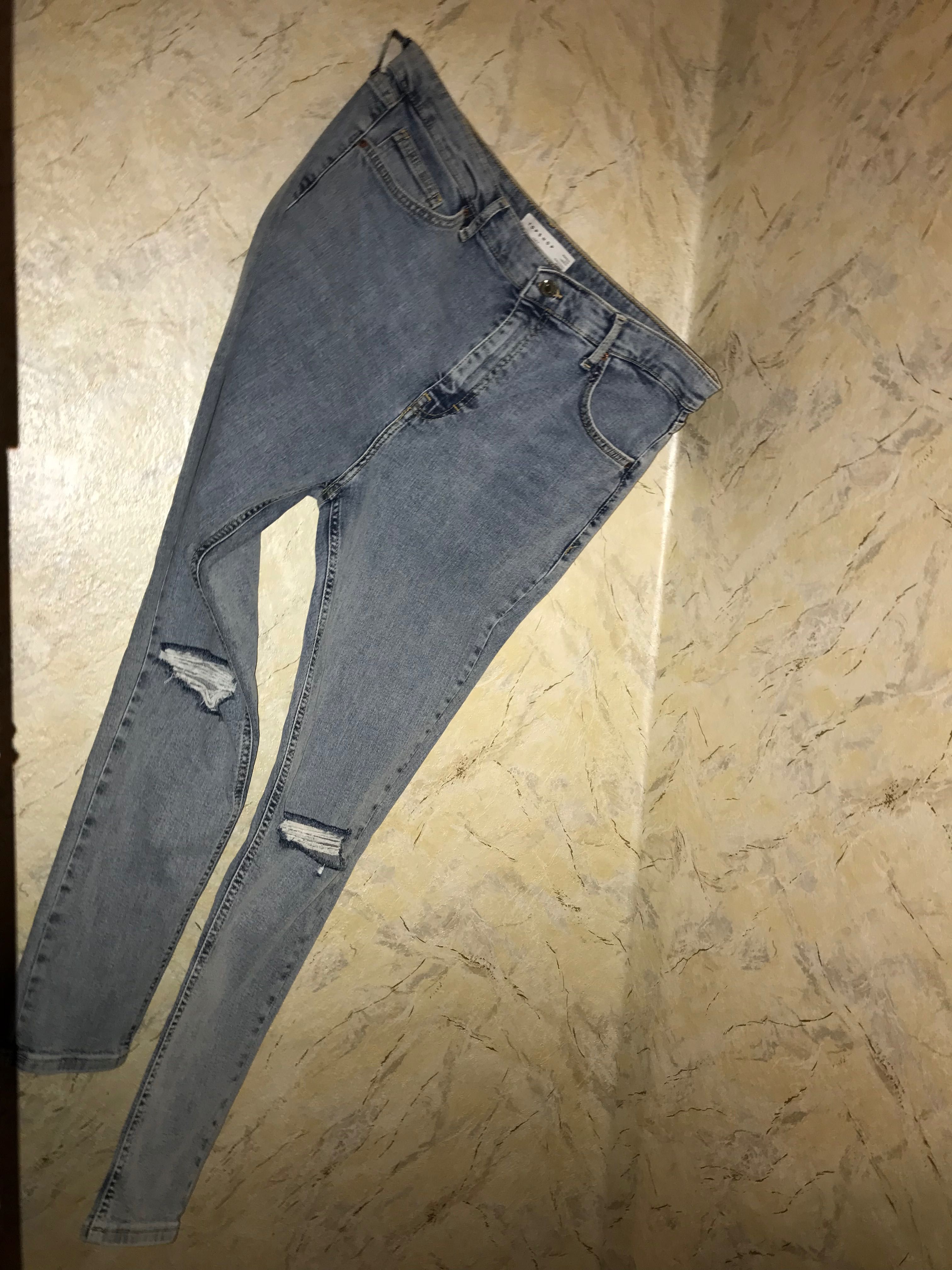 Дамски дънки Topshop W34L32 носени 2 пъти
