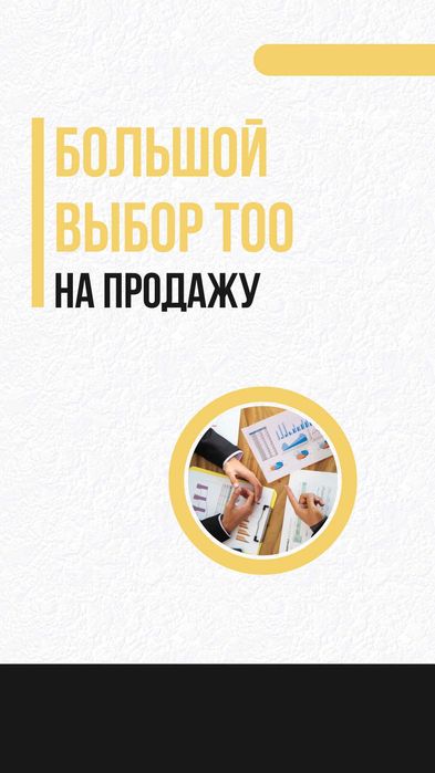 Продаётся готовое ТОО (г. Алматы, 2010 г.) с хорошей финустойчивостью