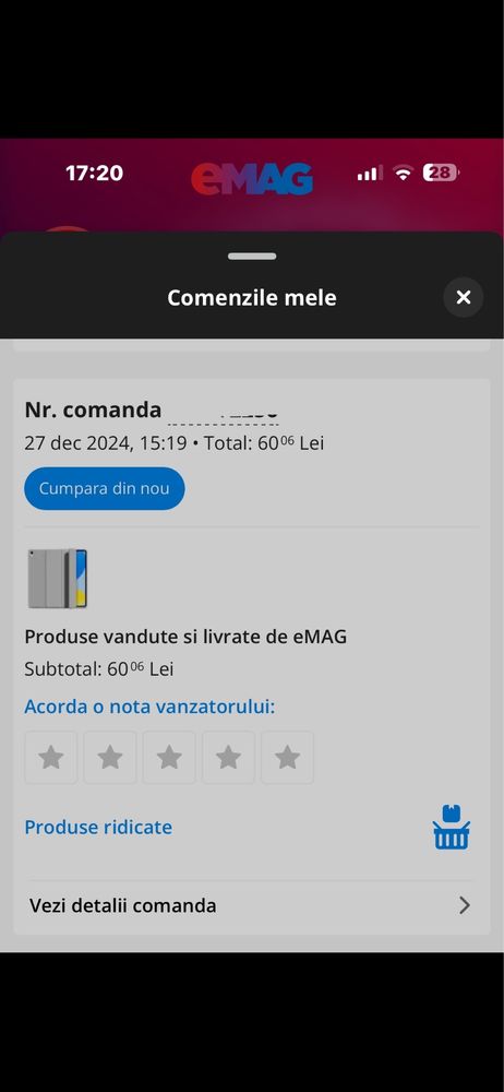 iPad 10 (2022), 64GB, Wi‑Fi – Albastru + folie sticla si husa