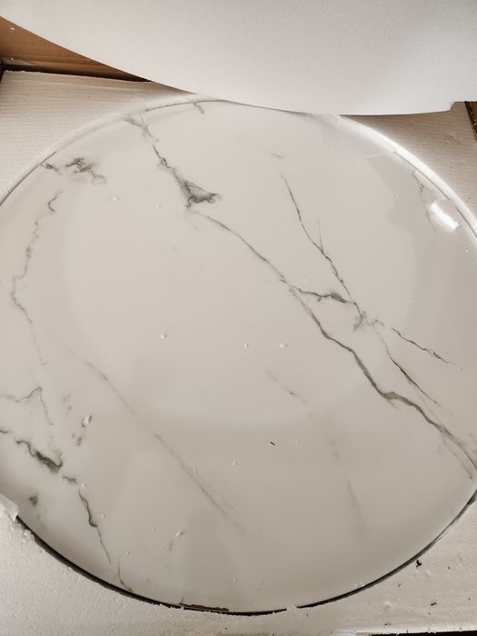 NOU Set 2 mese mdf, alb, marmoroptik