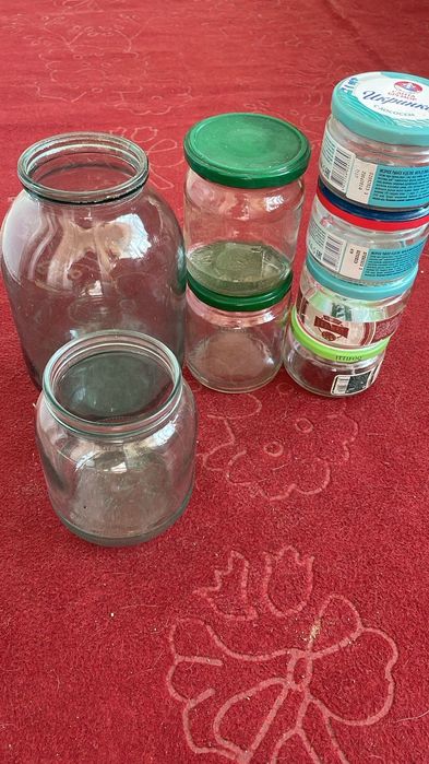 Банки разные стекляные