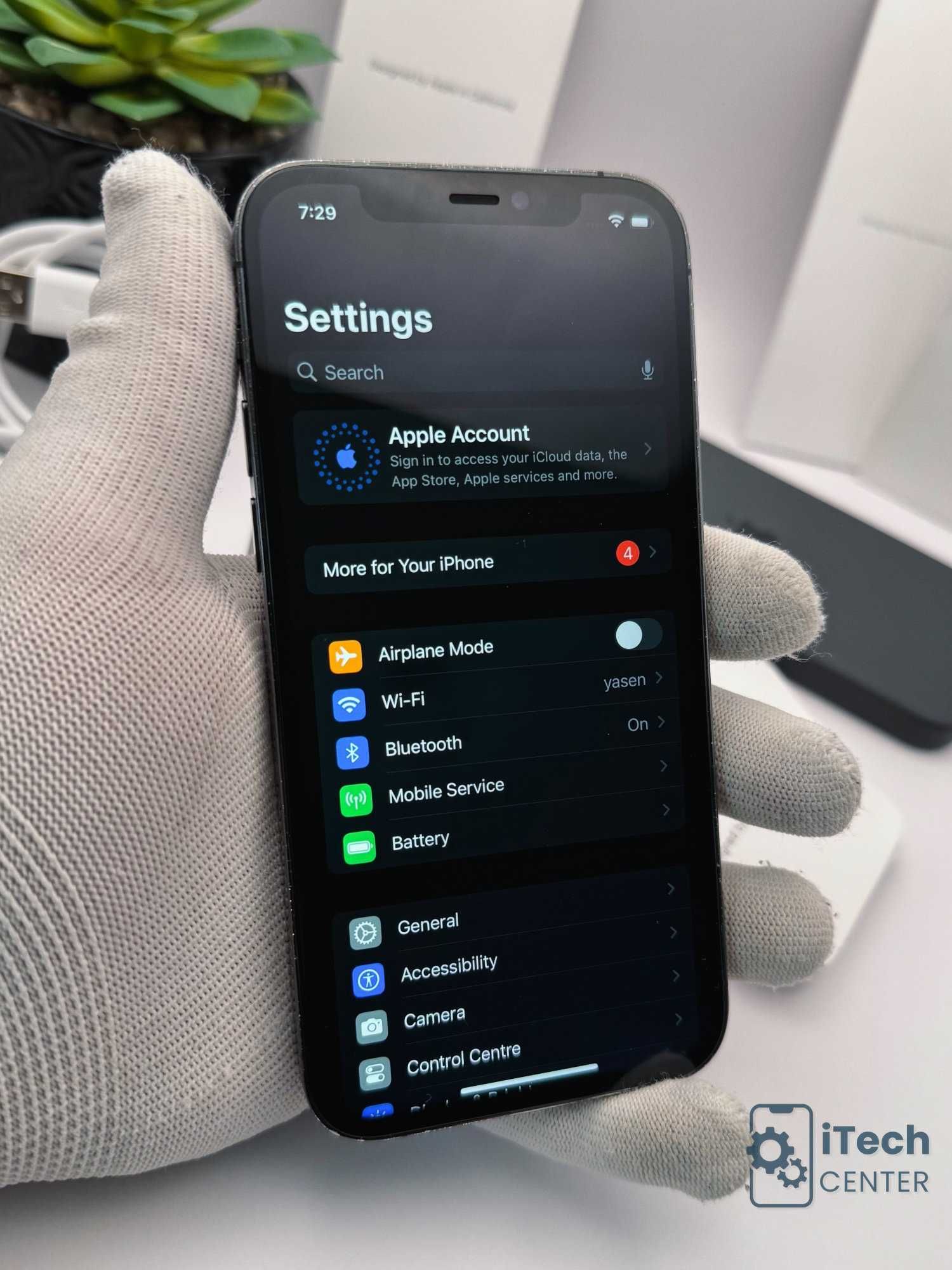 iPhone 12 Pro, 128GB, Space Gray, 100% батерия, ОТЛИЧЕН!