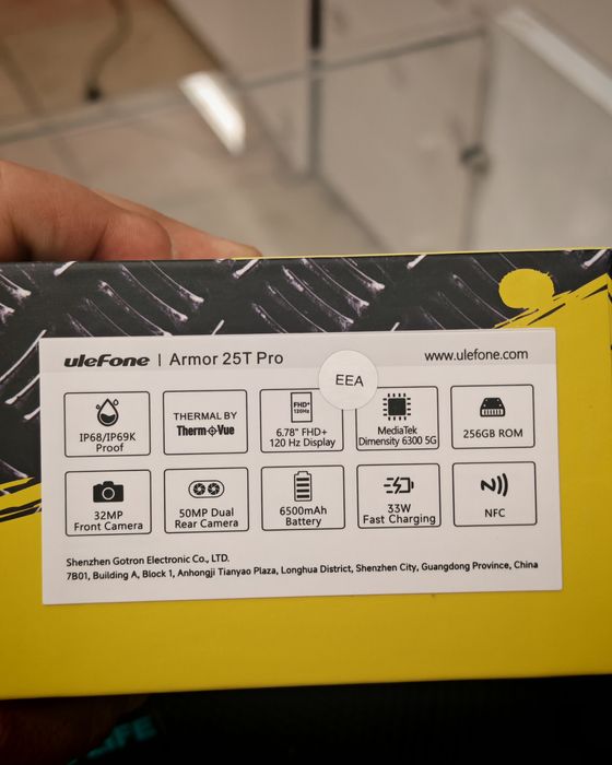 Ulefone Armor 25T Pro, 6/256GB, Nou, 2 ani garanție