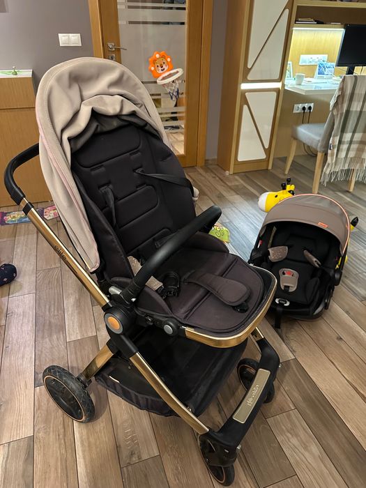 Детска количка Chipolino - Елит, 3 в 1, хумус