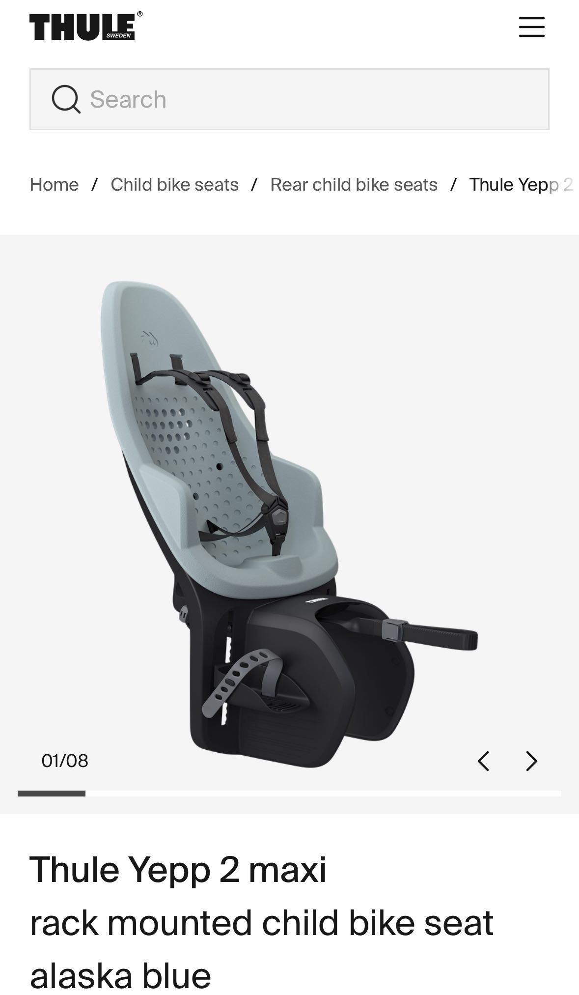 Thule Yepp 2 столче за колело