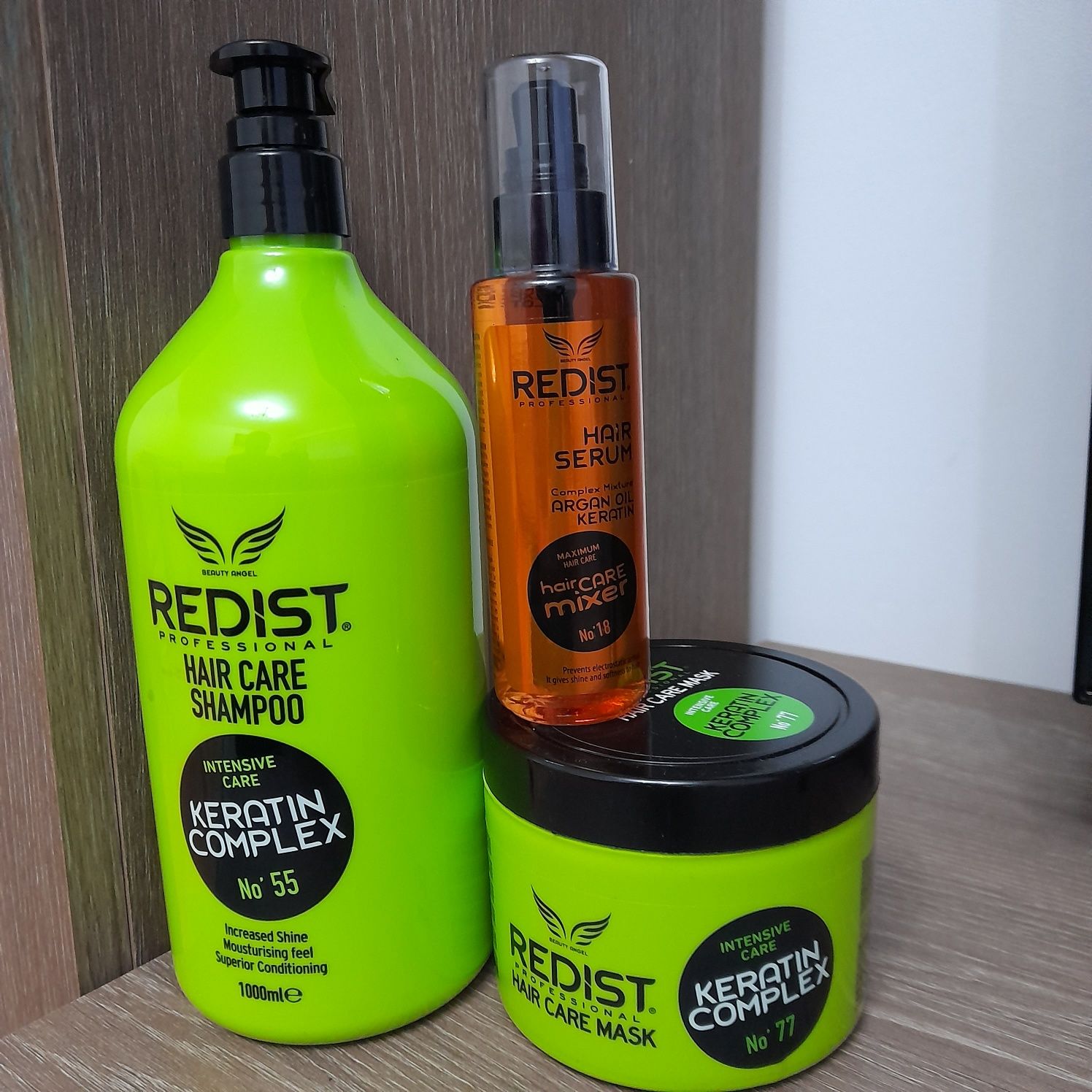 Kit redist cu keratina si ser cu ulei de argan si keratina