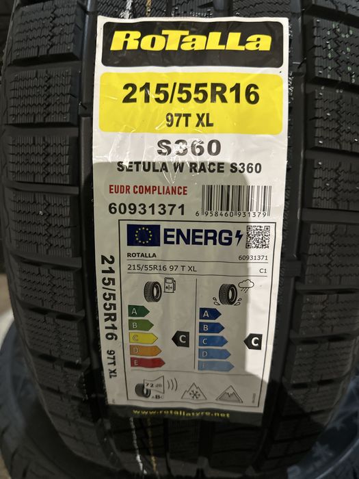 Нови Зимни Гуми ROTALLA S360 215/55R16 97T XL НОВ DOT 2155516