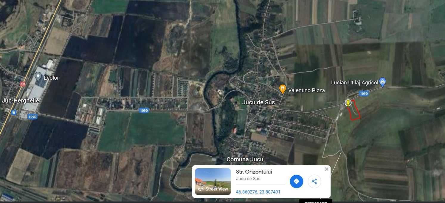 Teren 1000 mp cu autorizatie de construire duplex Jucu