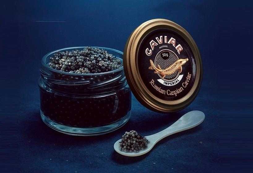 Черная осетровая икра - Натуральная