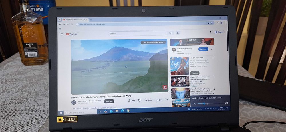 Laptop Acer Aspire 16” i5-7200 8GB Ram SSD+HDD Video 940MX 2GB DVDrw