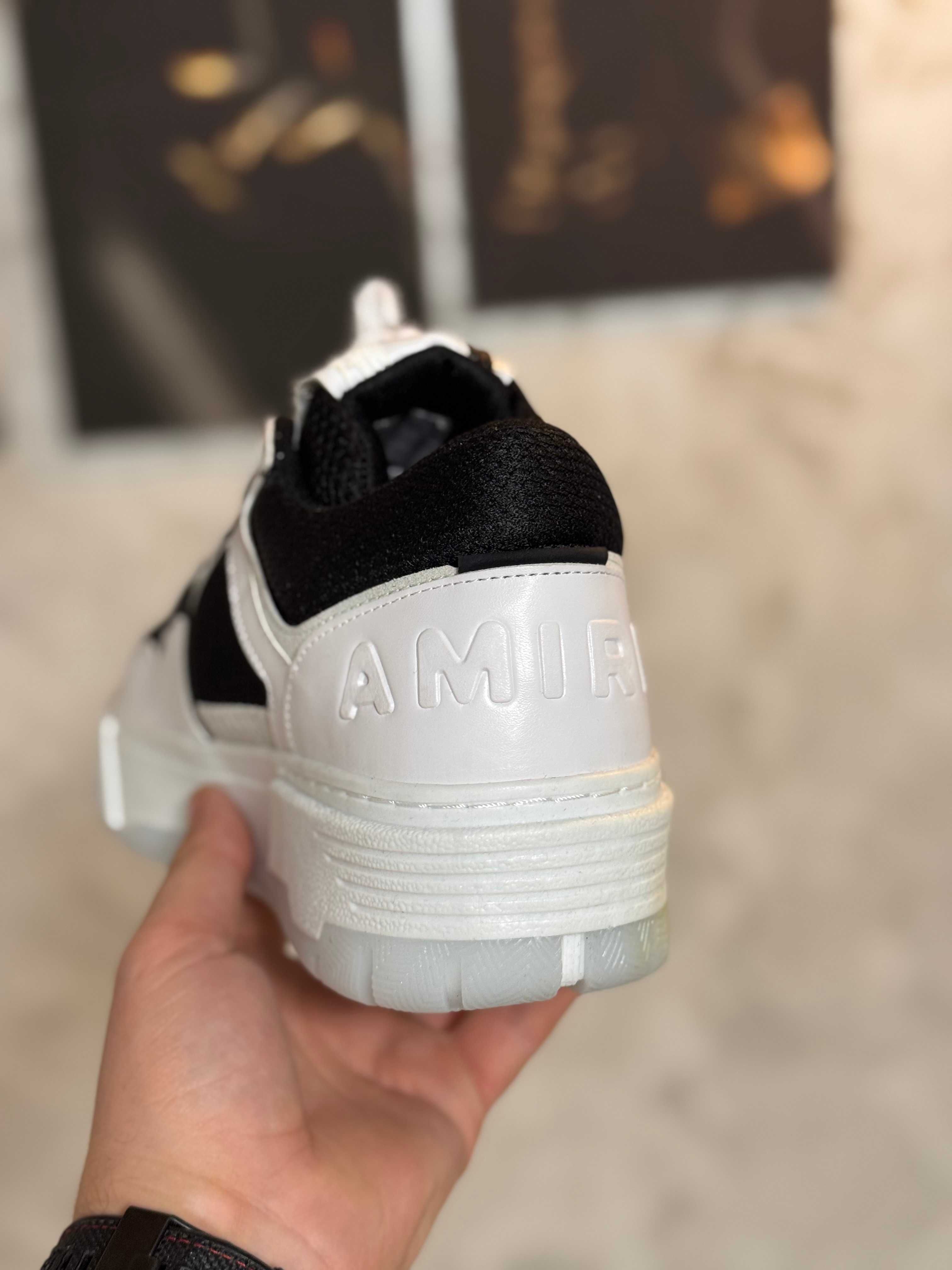 Adidasi Barbati Amiri MA-1 White & Black!