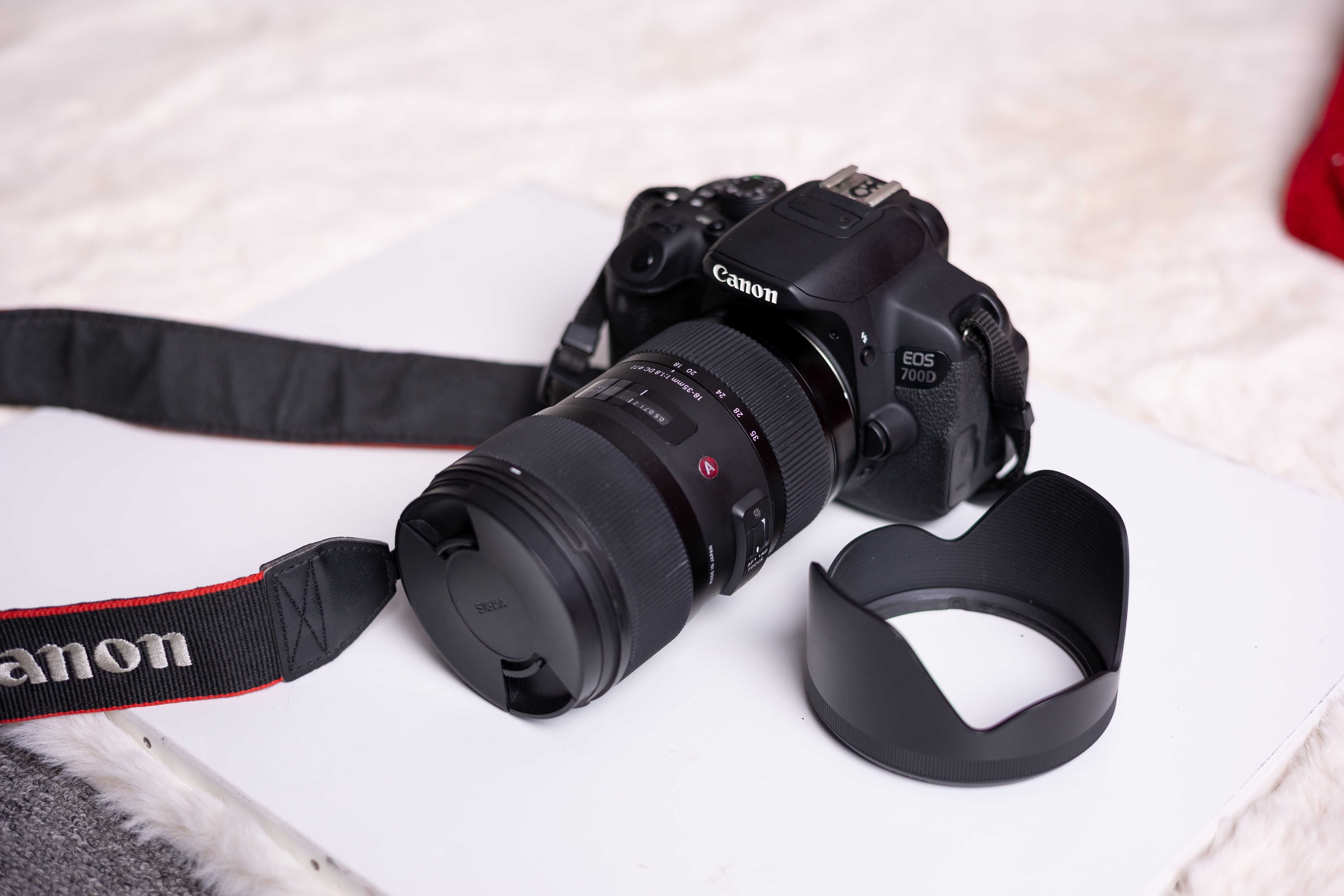 Canon 700 D и обектив Sigma 18-35mm f/1.8 DC HSM Art за Canon