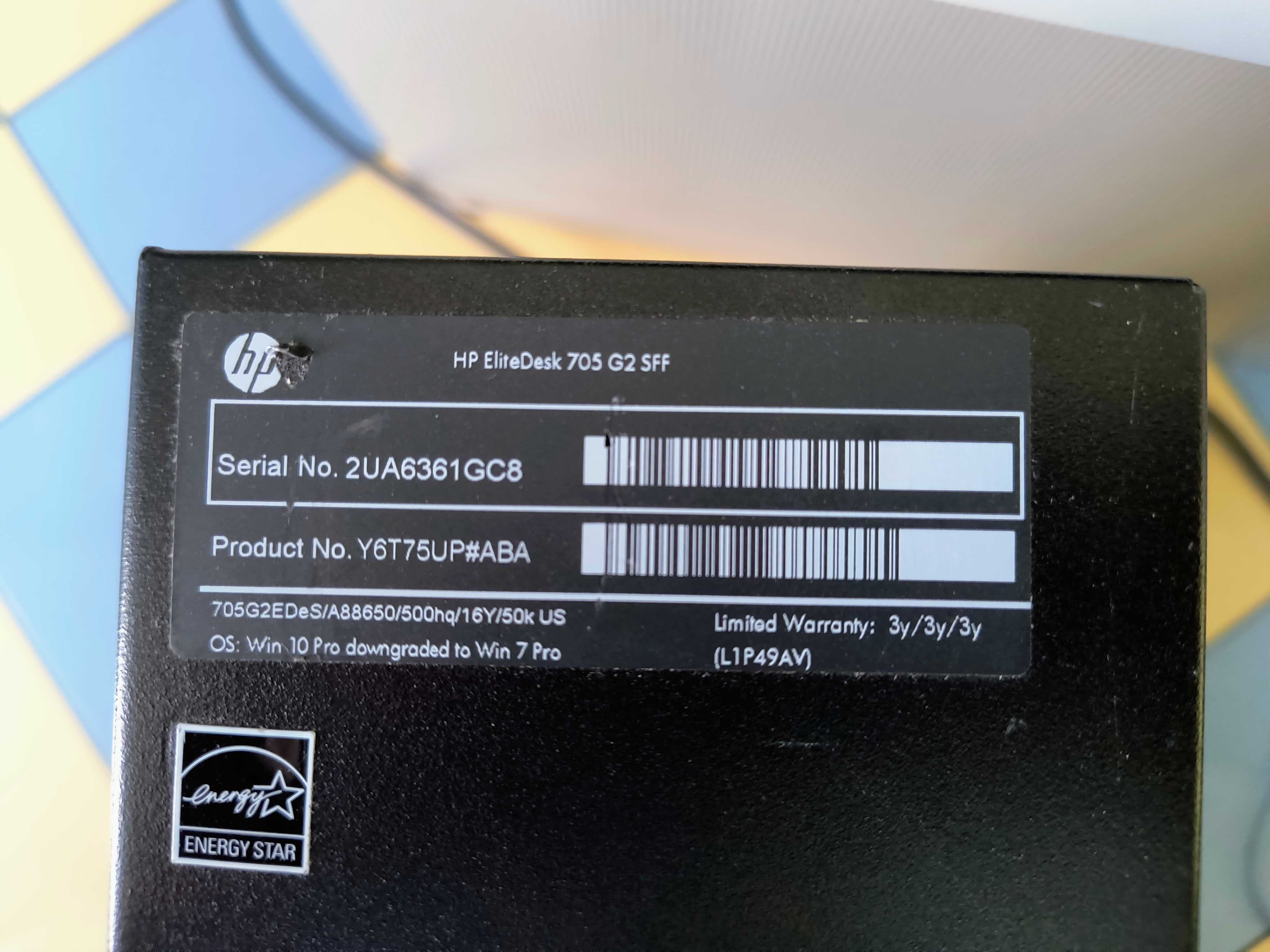 HP EliteDesk 705 G2 SFF,16GB-DDR3