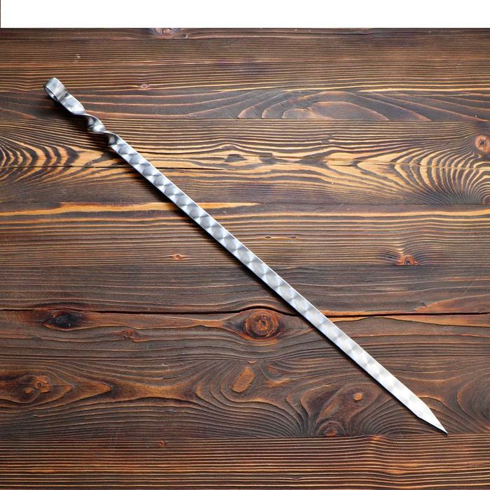 Шампур для люля кебаб широкий 70см/2 см нерж. 3мм