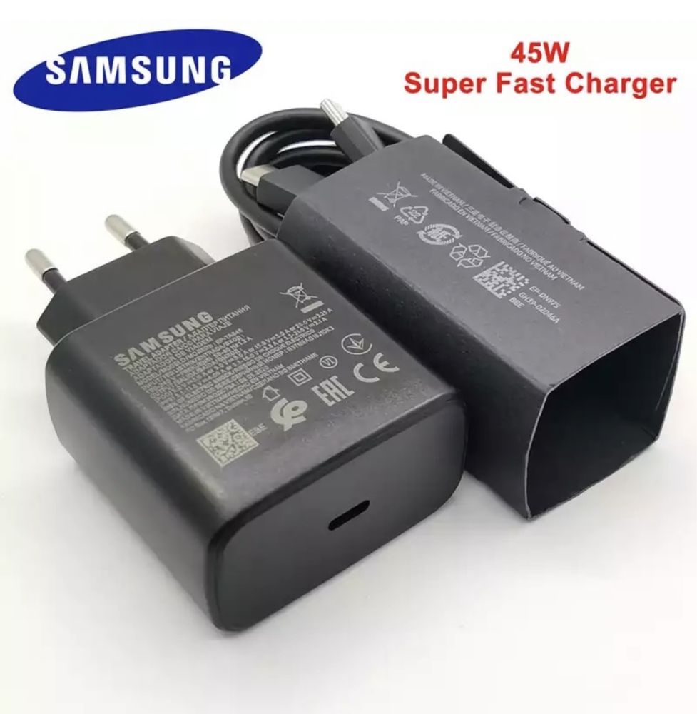 Compatibil Samsung Incarcator Super Fast Charger 45W + Cablu Type C