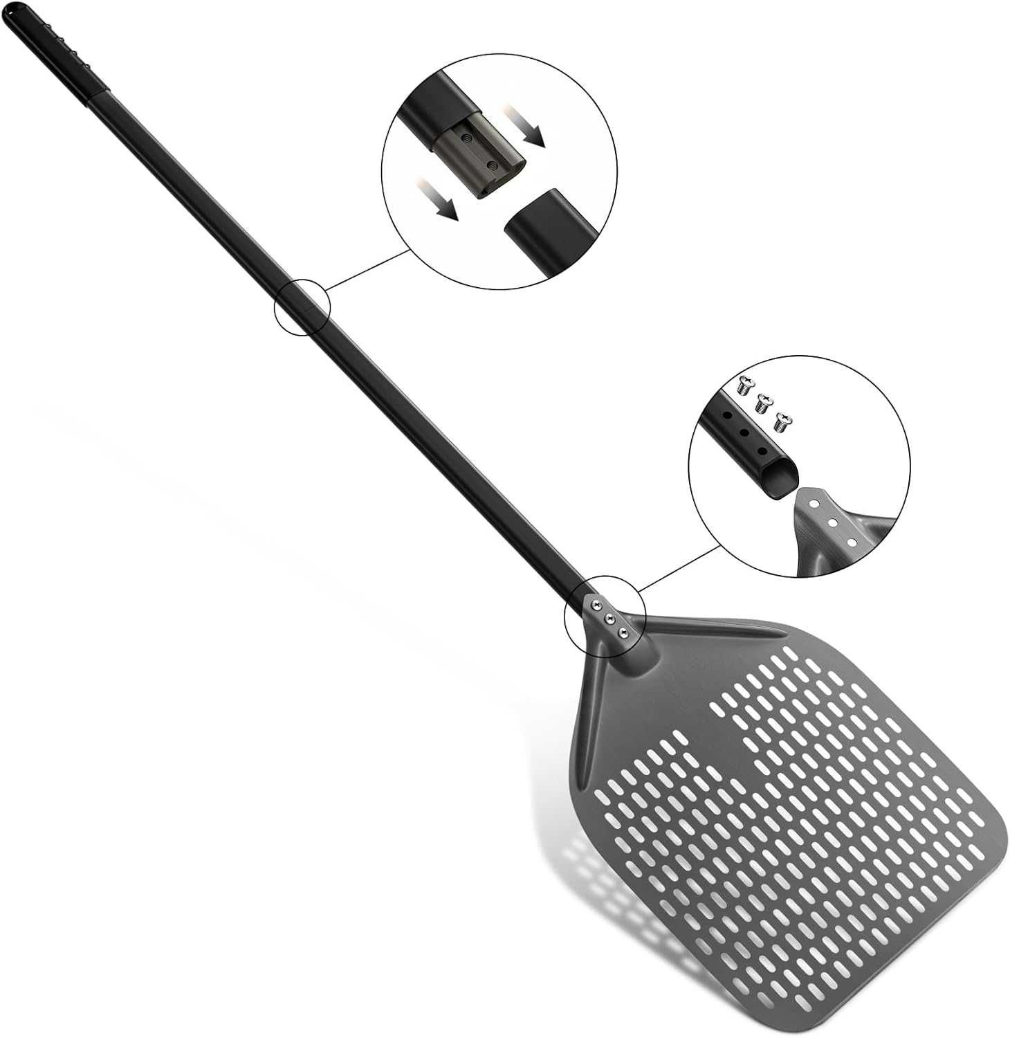 Шпатула за пица перфорирана G.a HOMEFAVOR , 12 Inch и 120 см