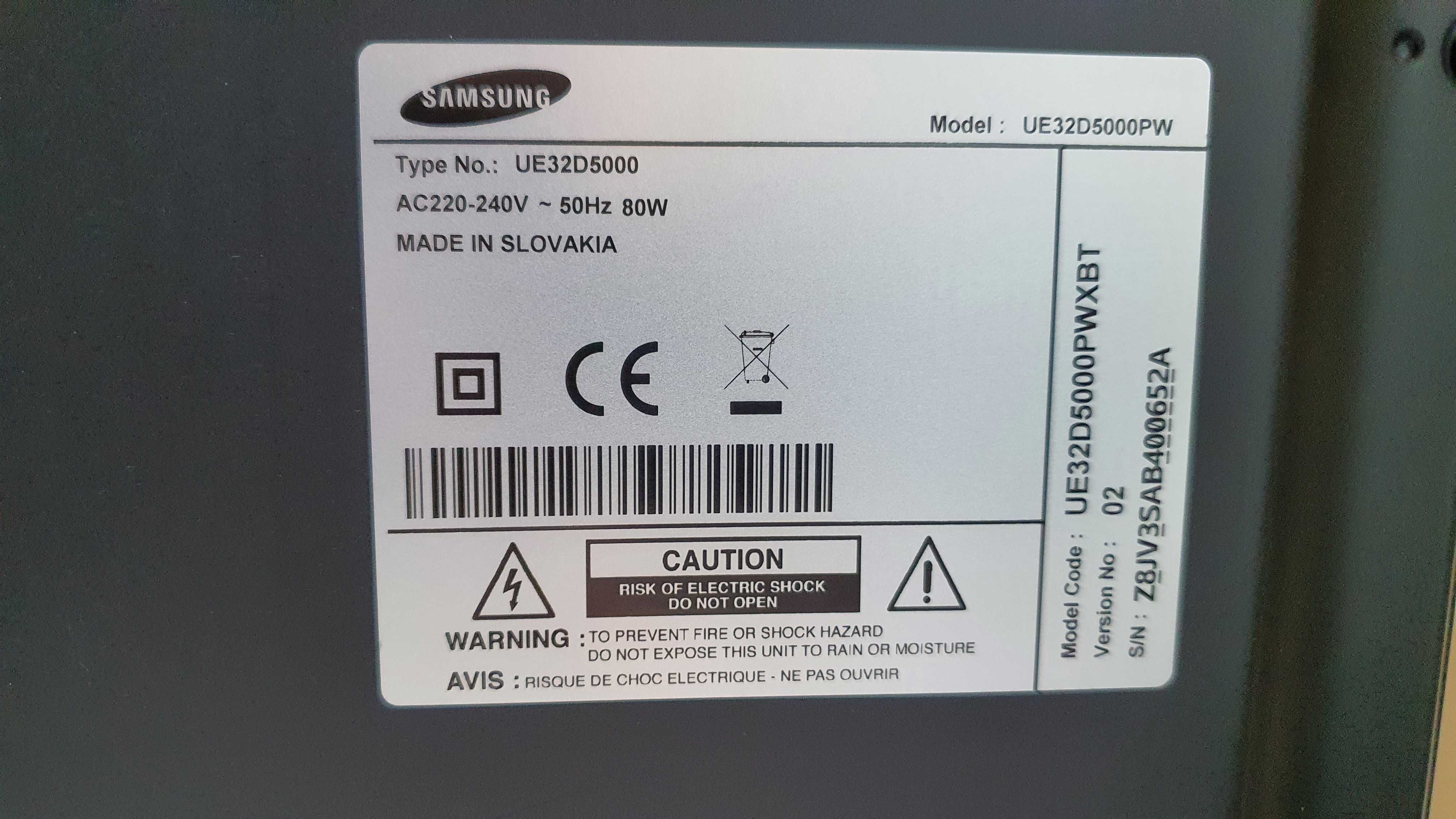 LED TV SAMSUNG 32"/82смUE32D5000