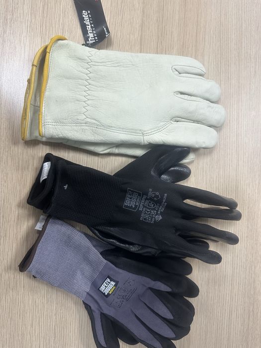 Перчатки СИЗ - кожаные и для работ в масляной среде