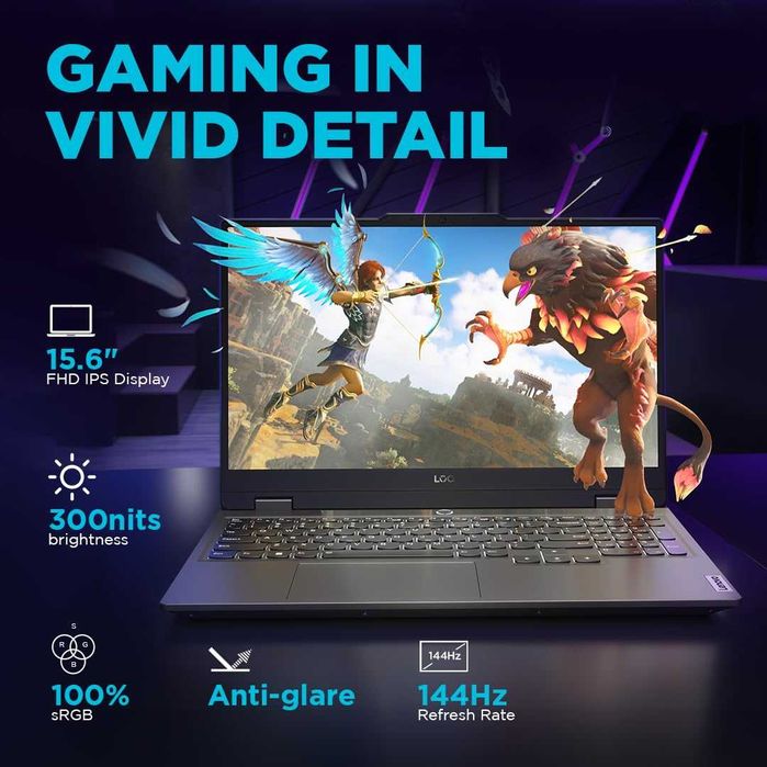 Lenovo LOQ 15 Ryzen7-7435Hs/12GB DDR5/512GB SSD/RTX4050/15.6 FHD IPS