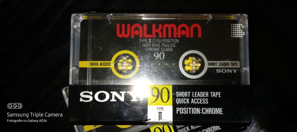 Casete audio sigilate Sony Walkman 90 min.