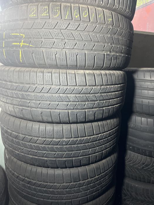 4 бр. зимни гуми 225/60/17 Continental 4,5-5 mm DOT 4611