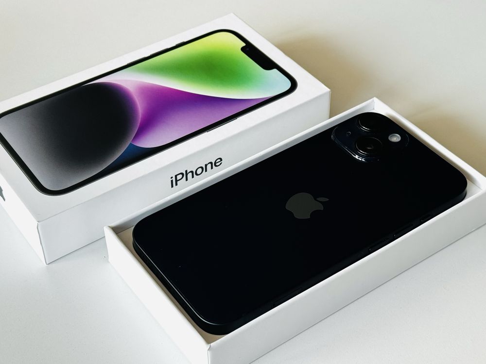 Iphone 14 256GB Black Като нов! 100% Батерия! Гаранция 6 месеца
