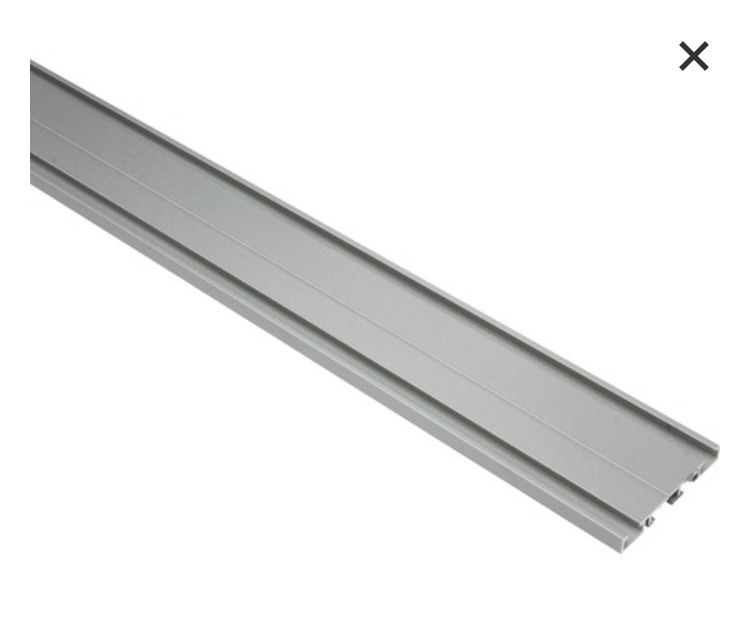 Sina tavan aluminiu 2 canale 3 m  ,culoare gri