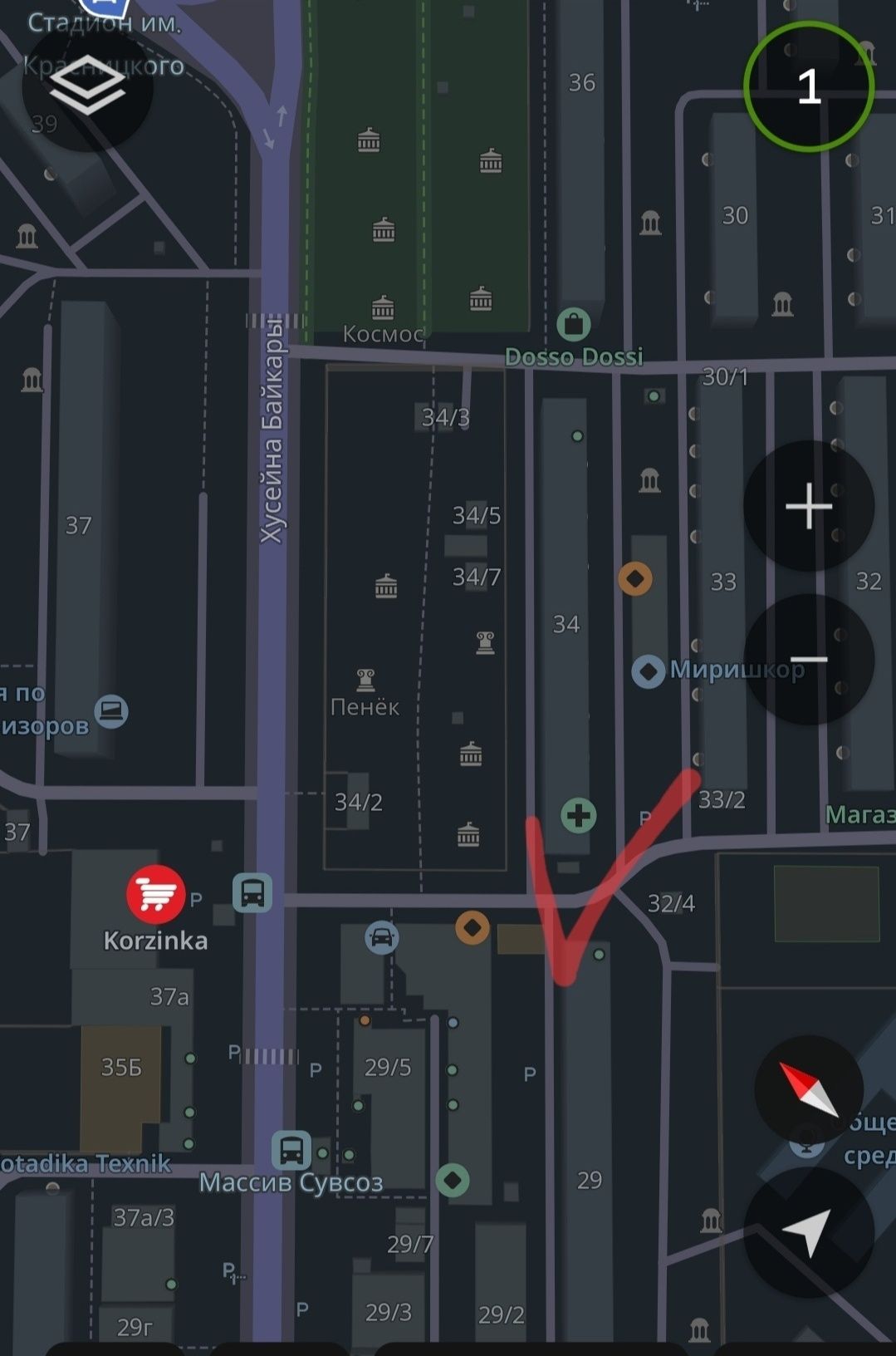 Бектемир центр,Водник м-в(Сувсоз),2/7/9,зал5х5м.,все раздел.S=60кв.м.