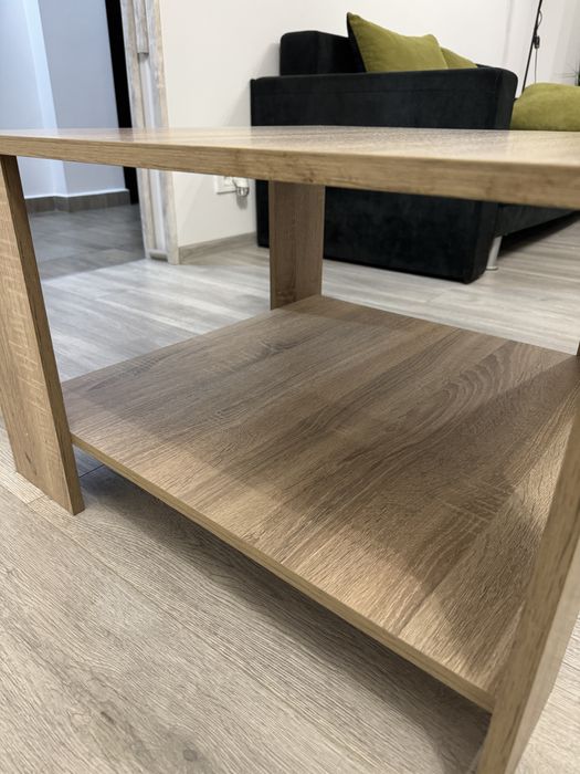 Masă de cafea cu raft inferior