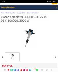 Demolator Bosch produs nou se oferă factura fiscala