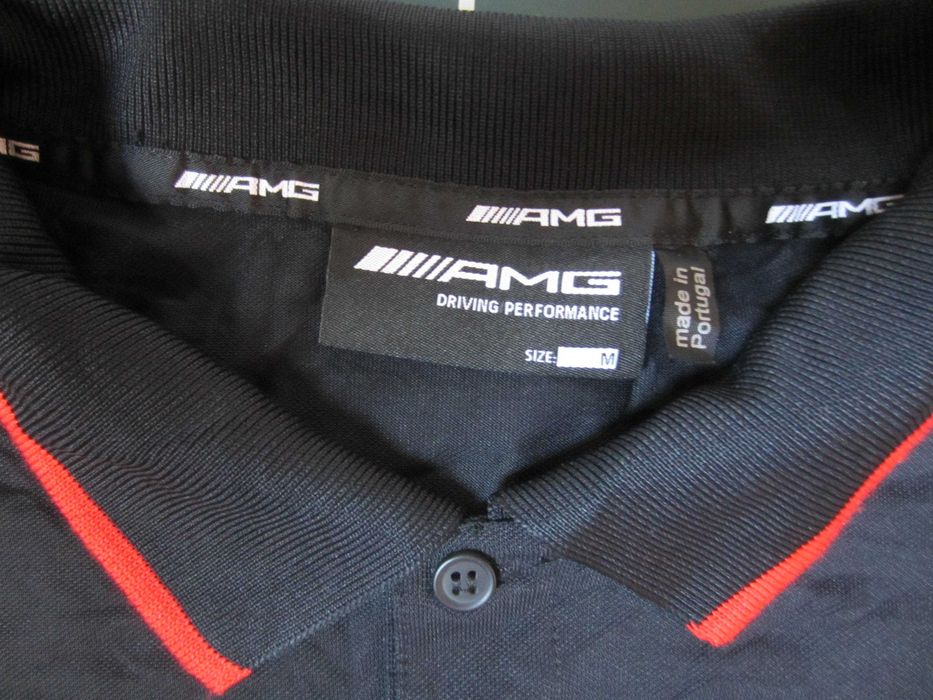 Tricou polo Mercedes AMG, masura M, polo 3 nasturi, 50%Bumbac, nou